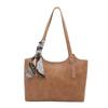 Vintage Style Handheld Shoulder Bag With Zipper Closure For Commuting