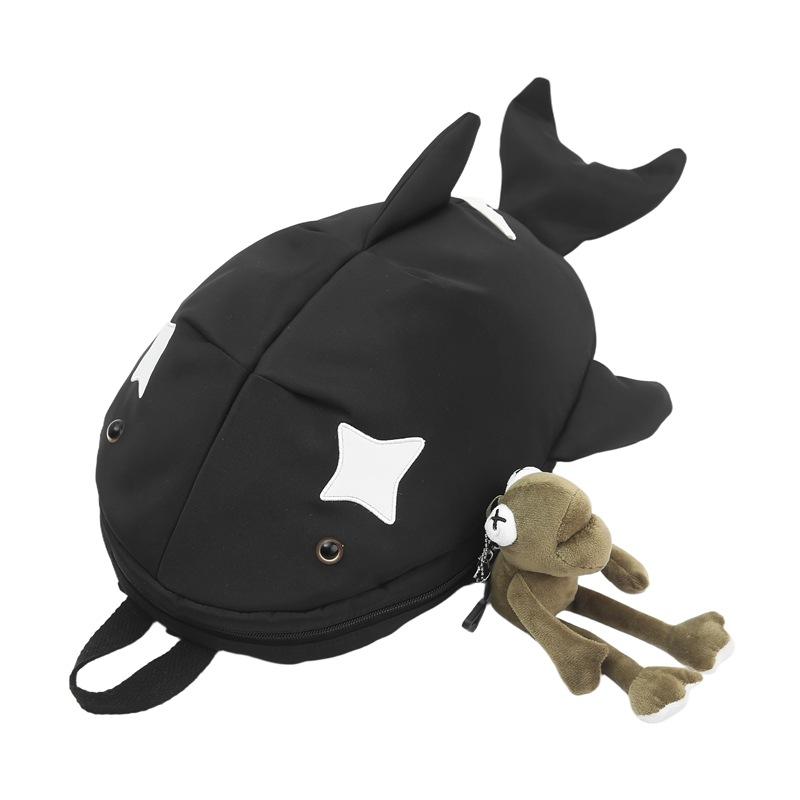 Personalized Shark Backpack Autumn 2025 New Japanese Cartoon Doll Doll Versatile Men's and Women's Trend Small Backpack
