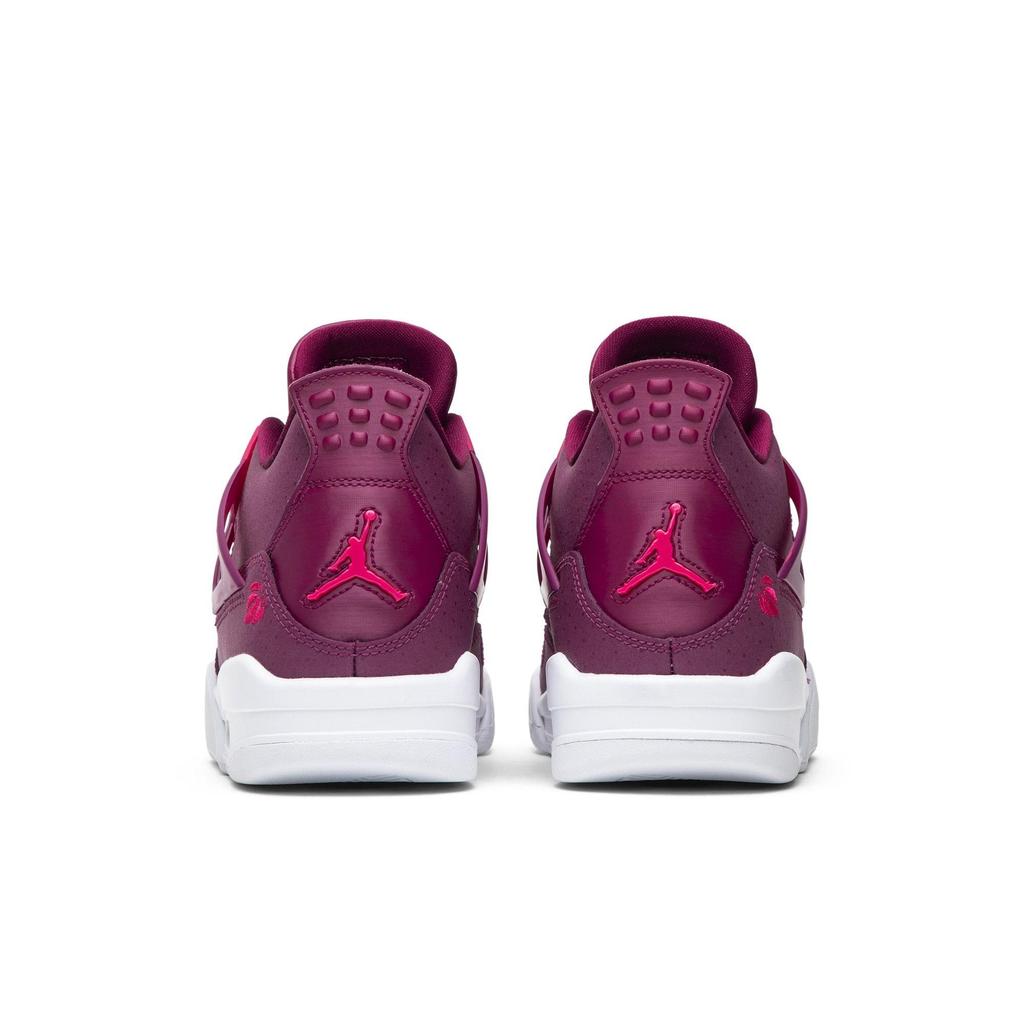 Air Jordan 4 Retro Grade School 'For The Love Of The Game' (Unisex) True Berry / Rush Pink / White Kids' Basketball Shoes 487724 661
