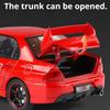 1:24 Lancer Evolution IX Car Model Toy Sound Light Doors Opened Shock Absorption Supercar Models Toys for Kids' Edutainment