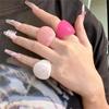 Fashion Solid Color Wide Oval Resin Ring for Women Girl Retro Vintage Jewelry Y2k Hip Hop Women Rings 2026 NEW INS Punk Ring