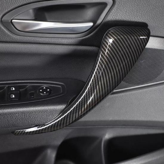 Carbon Fiber Car Inner Door Handle Trim Cover For BMW 1 2 Series F20 F21 F22 F23
