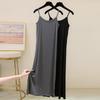 High Quality High Elastic Thread Cotton Halter Dress Women's Summer Bottom Lining with Vest Long Dress