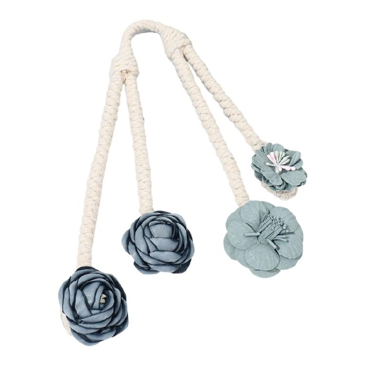 2 Pack Blossom Twist Window Drapery Holdback Clips Elegant Florals Curtain Tiebacks for Bedroom Kids Room Nusery Decors