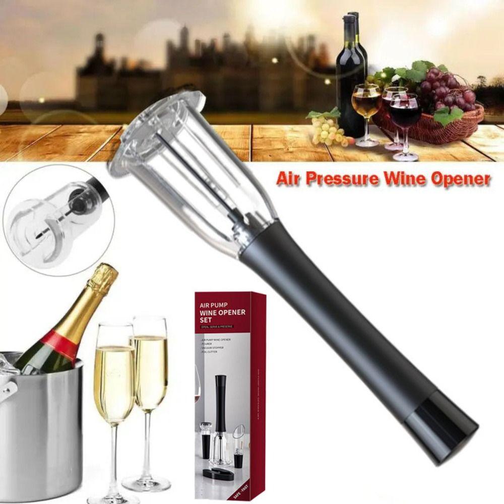 

with Aerator Manual Air Pressure Bottle Opener Portable Pump Needle Wine Openers Wine Opening Set
