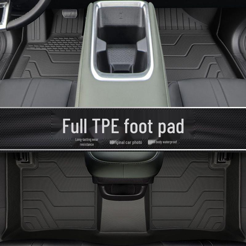 New Yueye PLUS TPE Floor Mats: Full Coverage for Baojun Driver's Side & Trunk