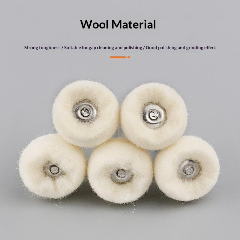 10Pcs Mini Grinding Sanding Head Abrasive Disc Felt 3Mm Shank Buffing Wheels Metal Polish Brush Drill Rotary Tool Accessories