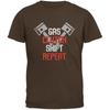Gas Clutch Shift Repeat Brown Adult T Shirt