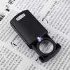 Handlupe mit LED-Licht 30X Ausziehbare Lupe für Schmuck Ausziehbare Taschenlupe Beleuchtete Lupe