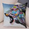 Pillowcase Sofa  Graffiti Gamepad Abstract Street Art Animal Hand Cushion Cover Decoration