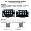 Carplay Android Auto Wireless Adapter 2 in 1 Carplay Adapter for OEM Car Stereo with USB Plug and Play Wired To Wireless