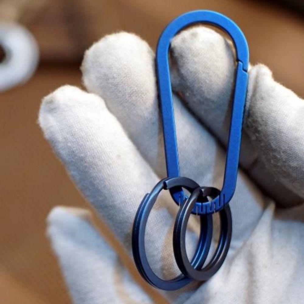 Multifunctional Titanium Alloy Key Rings Real EDC Tool  Male Creativity Gift
