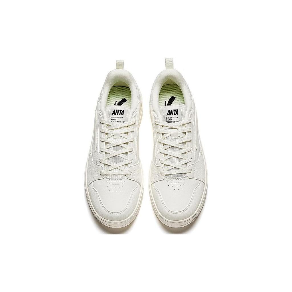 New Anta Slip Resistant Low Top Skateboard Shoes Women's White 122348011-1