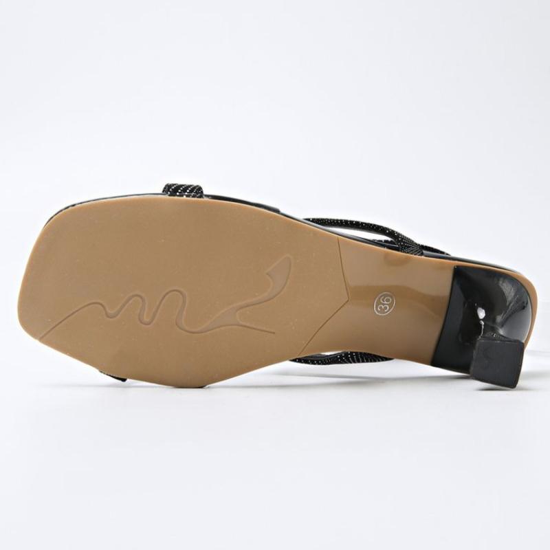 Sexy Women High Heels Sandals Designer Square Toe Stilettos Shoes 2025 New Summer Dress Elegant Pumps Woman Heeled Sandalias