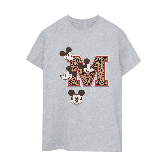 Mickey mouse Womens/Ladies M Faces Cotton Boyfriend T-Shirt