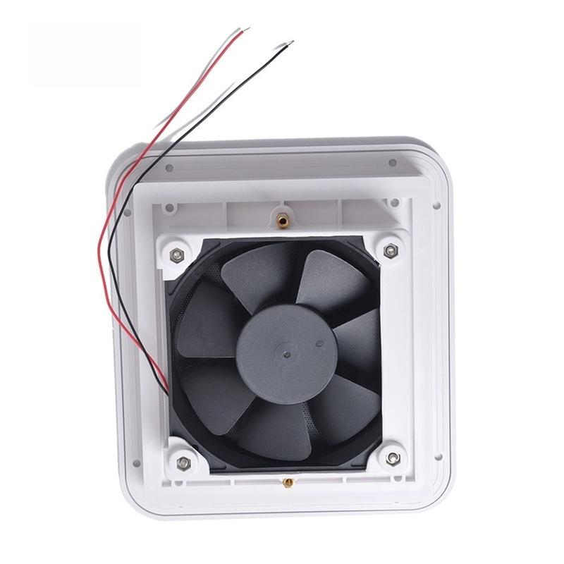 Low Noise Ventilator Trailer Air Vent For Caravan Cooling White 12V Power Supply Vent Fan Efficient Ventilation