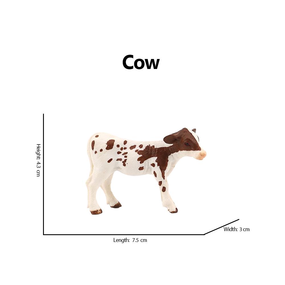 Toy Bulls Cow Calf Angus Cattle Buffalo Farm Animals Anime Figures Animal Figurines Action Figure Children Toys Games Kids Gifts