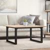 VidaXL Coffee Table O-Frame, Side Table, Sofa End Table, Living Room Furniture, 90x90x45 Cm Pine Wood 3282665