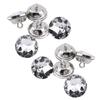50pcs Crystal Diamante Rhinestone Round Buttons for Clothes Crafts Headboard Sofa