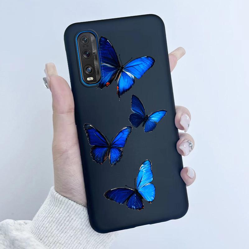 For Oppo Find X2 X 2 Pro Phone Case Butterfly Flower Girl Design Soft Silicone TPU Back Housing for Oppo Find X2 Pro X2Pro Cover