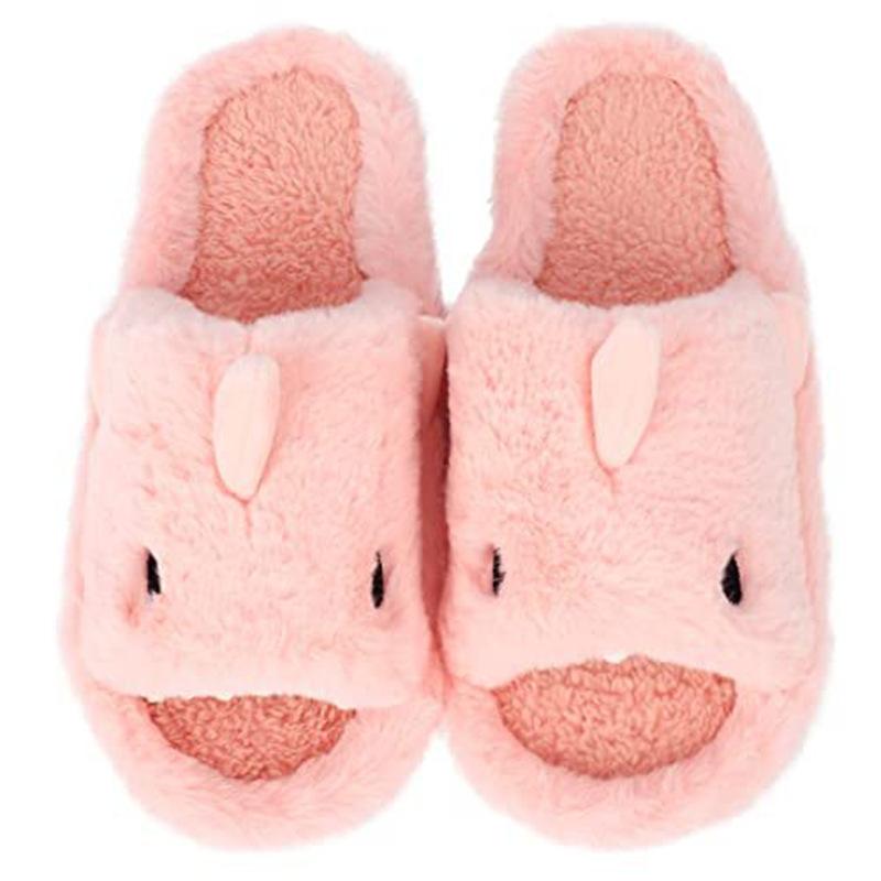 

Мужские милые мультяшные тапочки-акулы - Нескользящие, уютные тапочки с флисовой подкладкой для дома/улицы с резиновой подошвой, идеально подходят для дома и отпуска 42-43 розовый