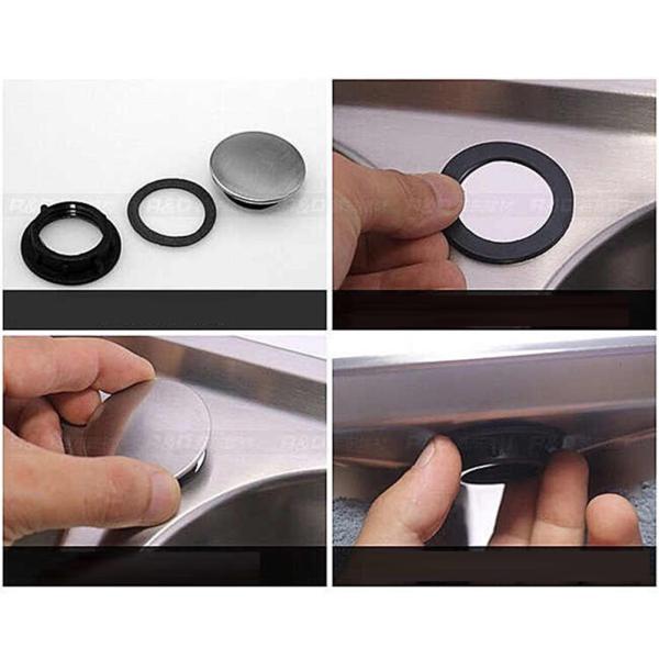 2PCS Sink Hole Cover Easy to Install 31-40mm Hole Soap Hole Cover Tap Hole Cover 2PCS Sink Hole Cover Easy to Install 31-40mm Hole Soap Hole Cover Tap Hole Cover
