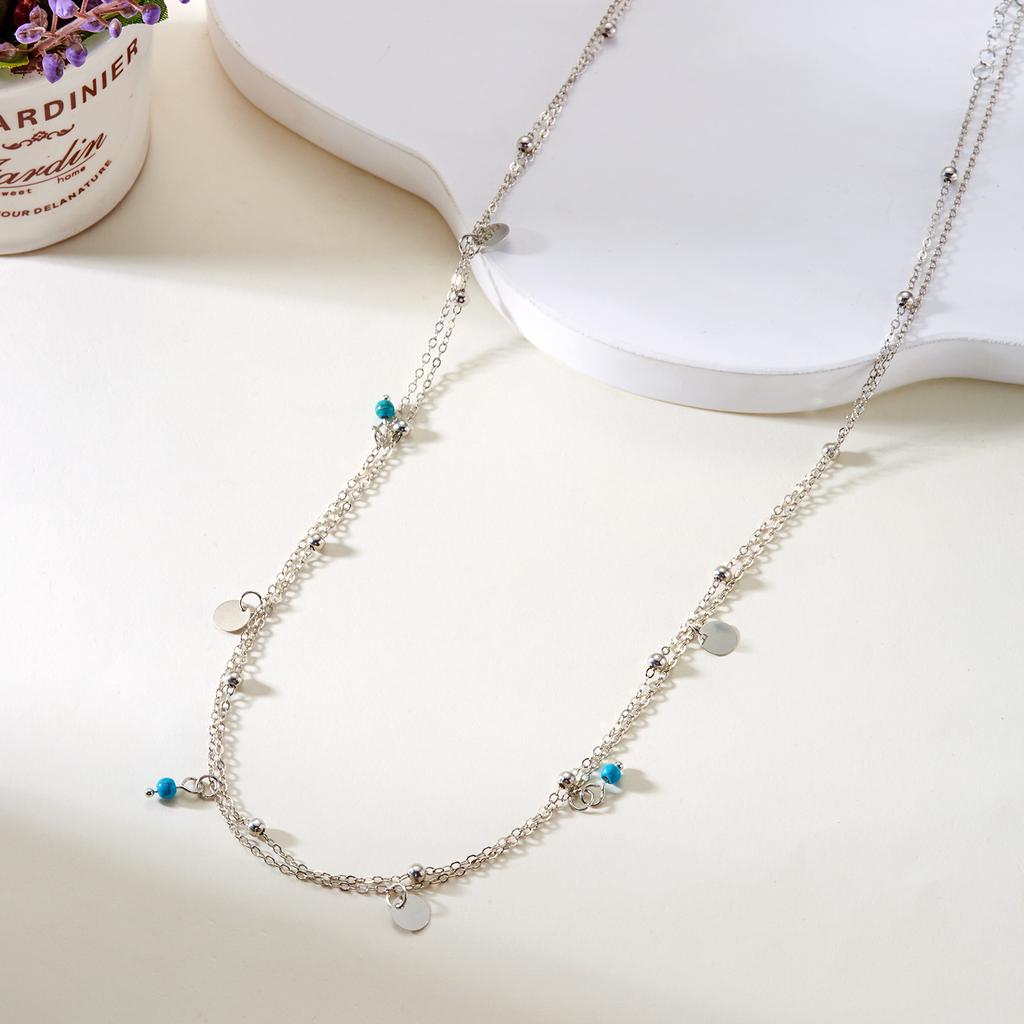 Sexy zweilagige minimalistische Metall-Hüftkette für Damen Mode Geometrische Pailletten Bauchkette Sommer Strand Körper Schmuck Geschenke