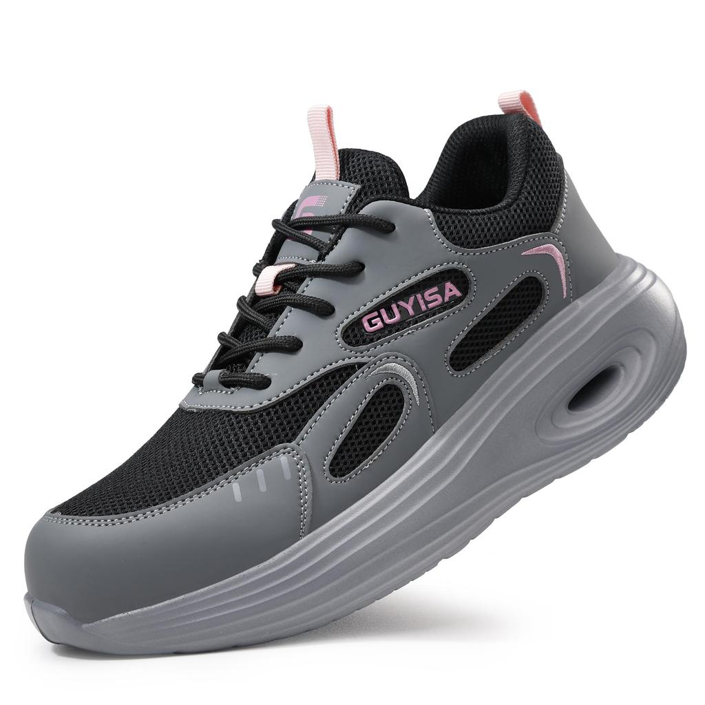 Fashion Steel Toe Shoes Woman Lightweight Safety Shoes Women Breathable Work Sneakers Indestructible Shoes Security Protective Sneakers