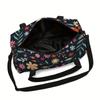 Cartoon Flower Pattern Large Capacity Luggage Bag  For Boy And Girls Best Gifts 2D Cartoon Travel Duffels Hand Bag For Children