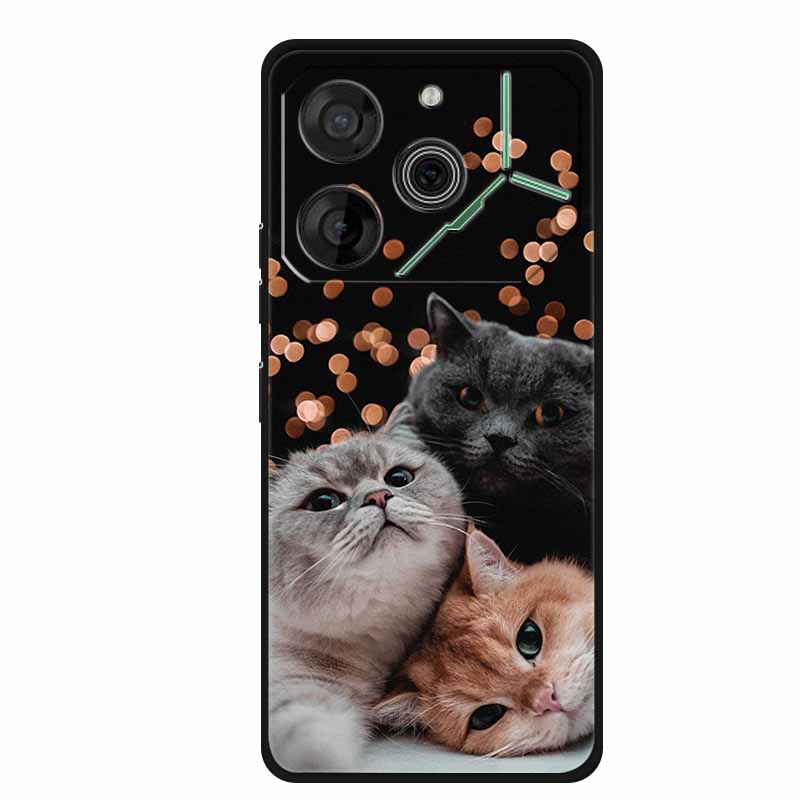 For Tecno Pova 6 Case Luxury TPU Soft Silicone Phone Cases Back Cover for Tecno Pova6 2024 6.78" Shockproof Love New Cute Coque