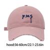 Embroidery Letter Baseball Hat for Girl Adjust Sports Hat Elegant Sun Hat Open Top Hat Women Vacation Hat Headwear