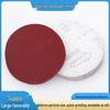 4" Red Self-Adhesive Velvet Sanding Discs for Polishing - 5 Pack