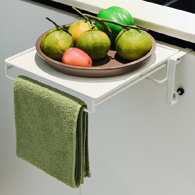 Anti Slip Expandable Cabinet Door Shelf Foldable Kitchen Storage Organizers Slim Foldable Cabinet Door Storage Rack