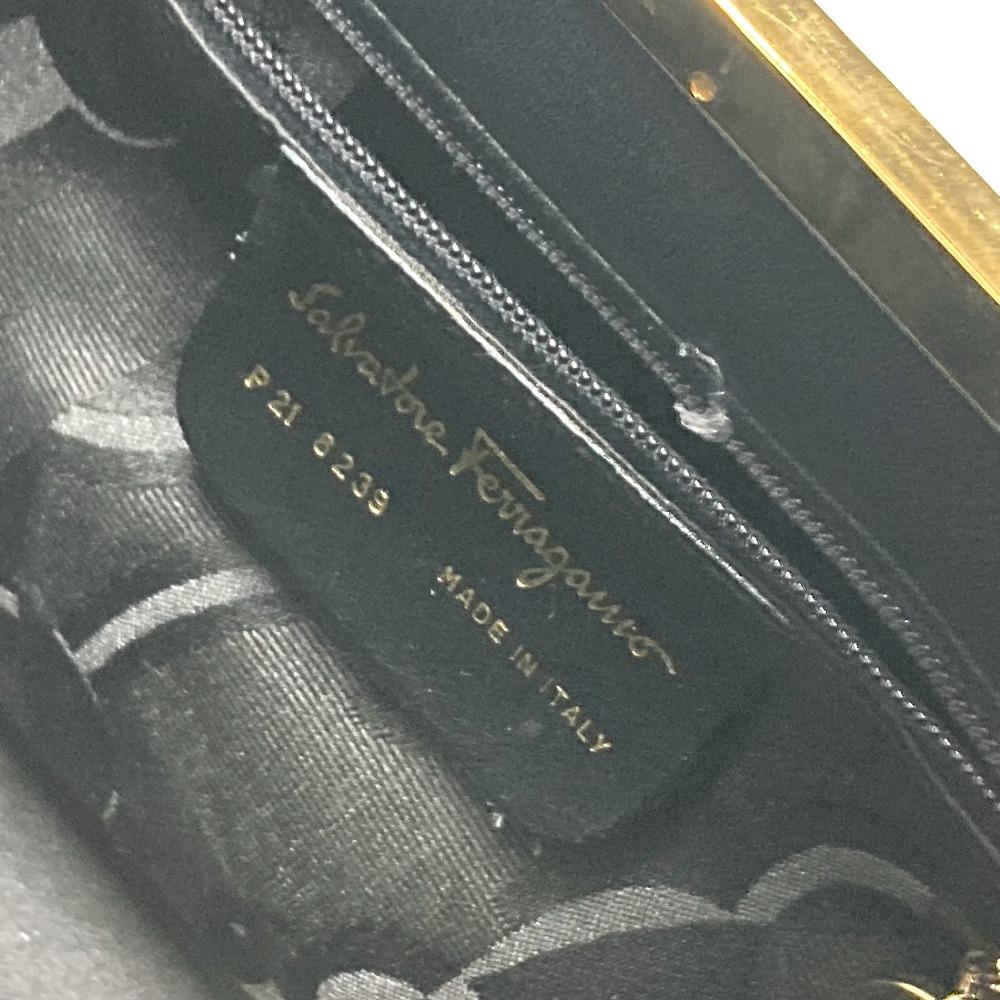 Salvatore Ferragamo Logo metal handle 2-way bag Handbag Shoulder Bag