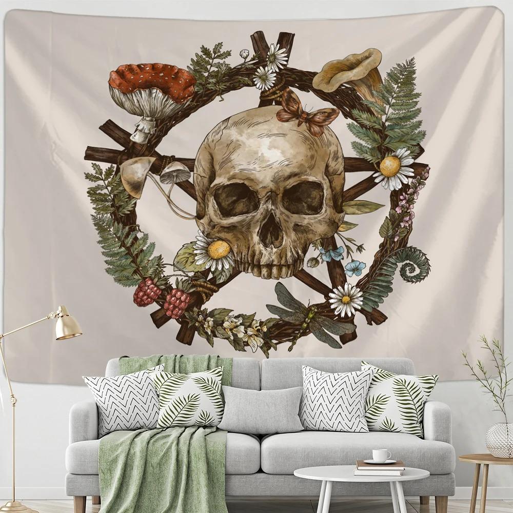 

Ретро психоделический грибной гобелен Гобелен для офиса, гостиной, украшения стен дома 100x75cm