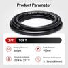 EVIL ENERGY 3/8 Marine Fuel Line Hose Type A1-15 Rubber 10FT SAE J1527