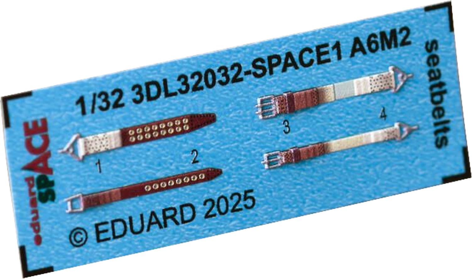 

Eduard Mitsubishi Zero Fighter Type 21 Ремни безопасности 3D Декаль Декаль для пластиковой модели EDU3DL32032 1/32 (для Тамии) (Самолет)