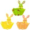 Easter Party Favors Bags with Bunny Ears Cute Candy Pouch & Gift Wrapping for Kids, Aesthetic Spring Celebration Storage Basket