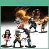 Demon Slayer 6pcs Kamado Nezuko Figurine Anime Model Sculpture Toys Gifts Xmas