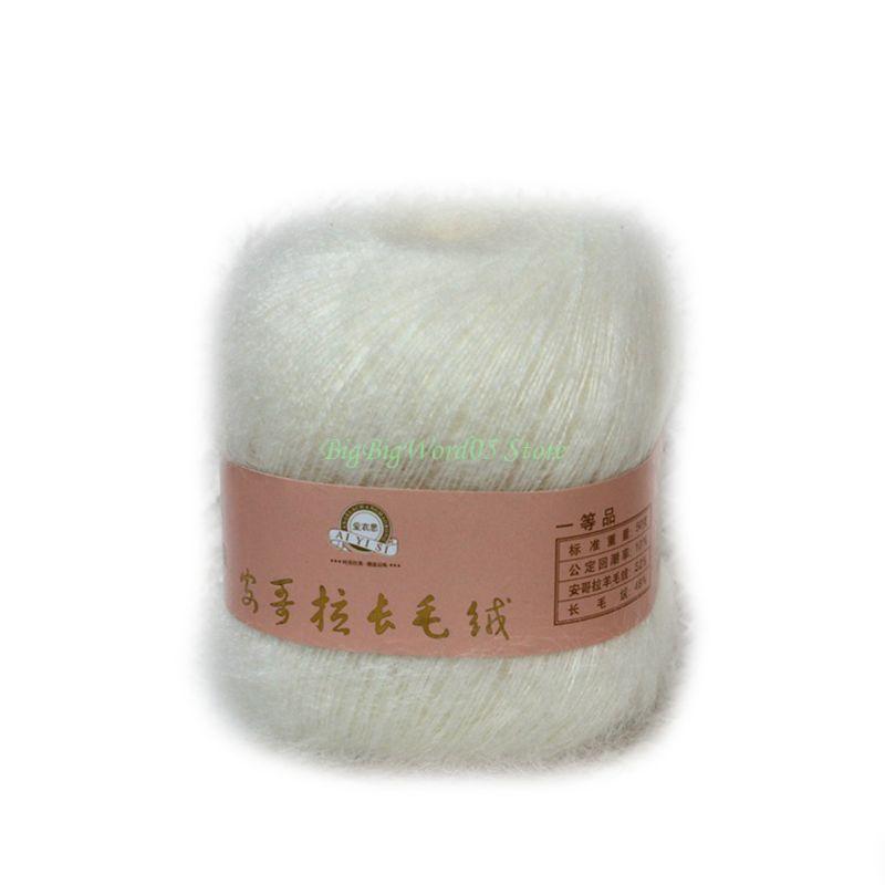 24TE Weiche Mohair Kaschmir Strickwolle Garn DIY Schal Schal Häkelgarn Zubehör