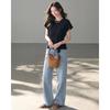 TERRE BLEUE Women's Breathable Loose Fit Short Sleeve T-Shirt