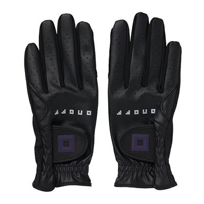 Onoff Women's Golf Gloves, 22cm, Fits Both Hands, OG7225, OG7325-02, BLK22, Black