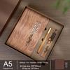 Custom Wooden Notebook & Thermos Gift Set: Plum, Orchid, Bamboo, Chrysanthemum Designs for Teachers & Clients, Perfect for Graduation Season
