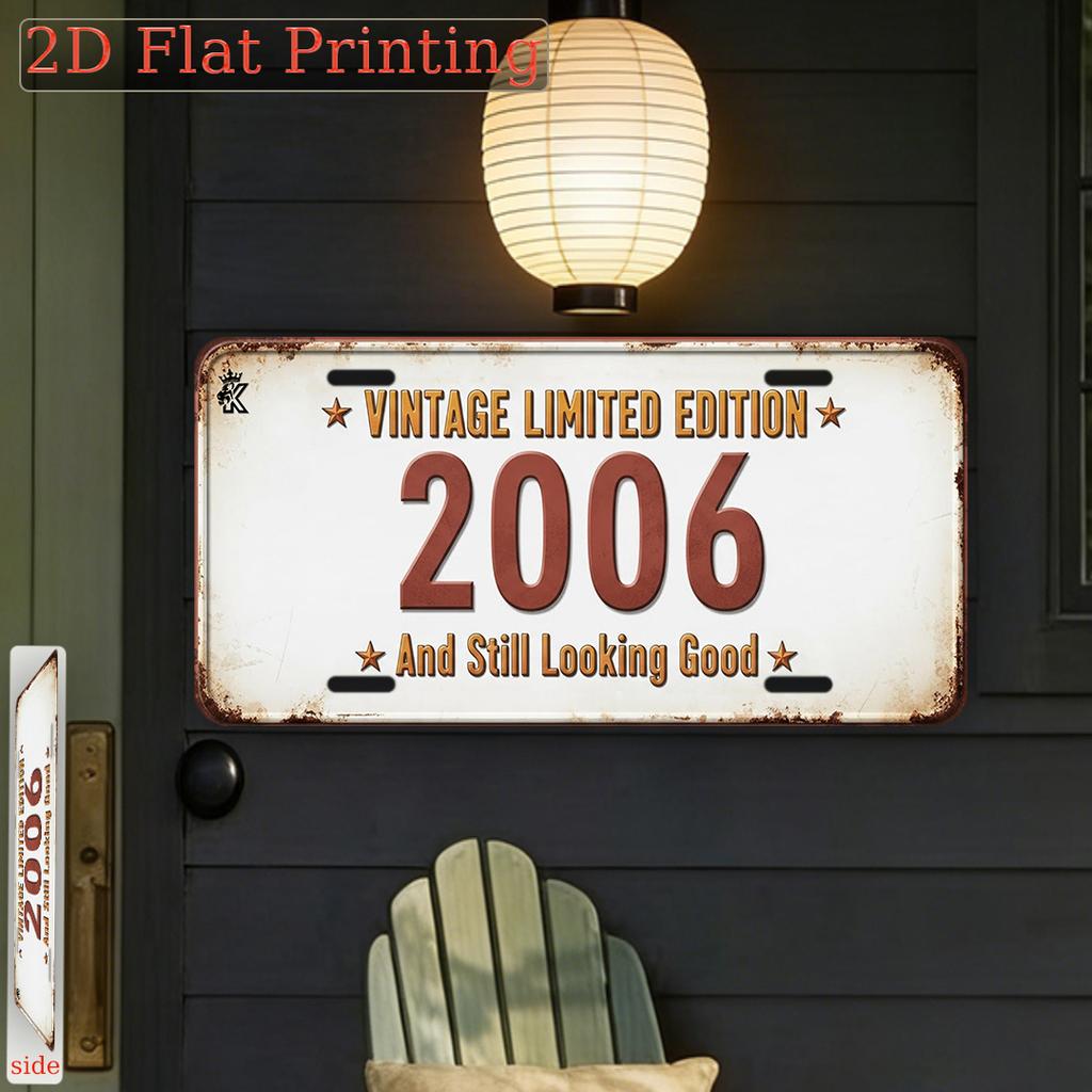 D Flat Pack Vintage Sign D Flat Printing Decorative Plaque and Ornament Vintage Limited Edition x Inches I