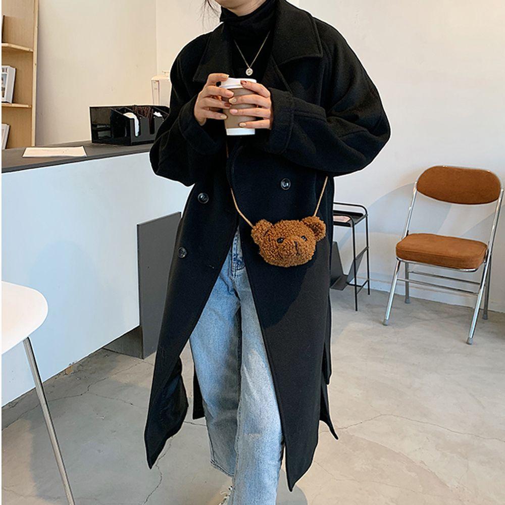 Backpack Smile Bear Plush Purses Plush Bear Shoulder Bag Smile Bear Plush Bag Diagonal Women Bag
