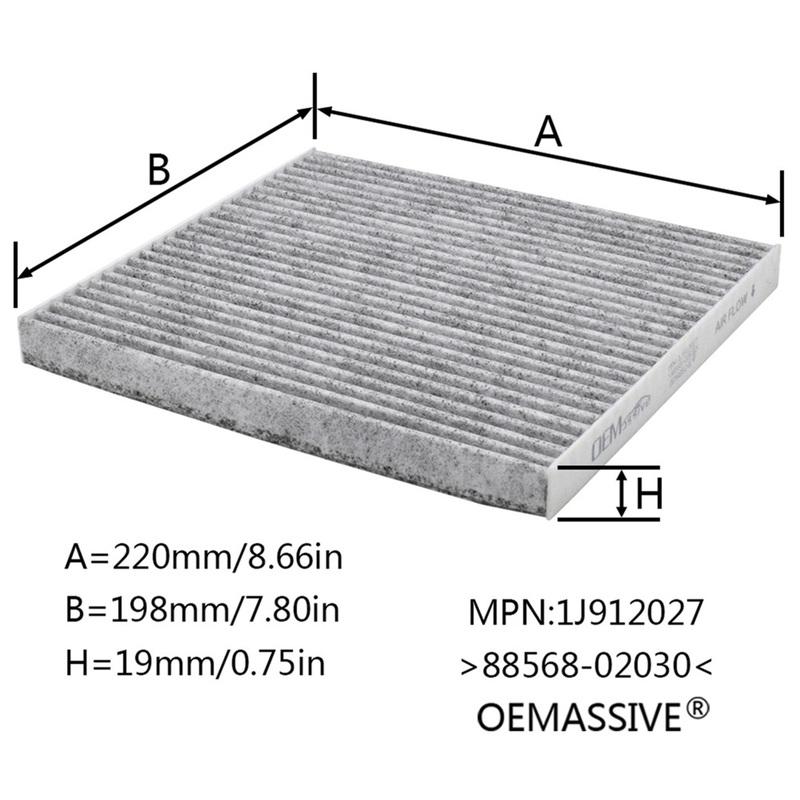 

17801-22020 88568-02020 Combo Set Engine Cabin Pollen Air Filter For Toyota Matrix Corolla L4 1.8L 2003 2004 2005 2006 2007 2008