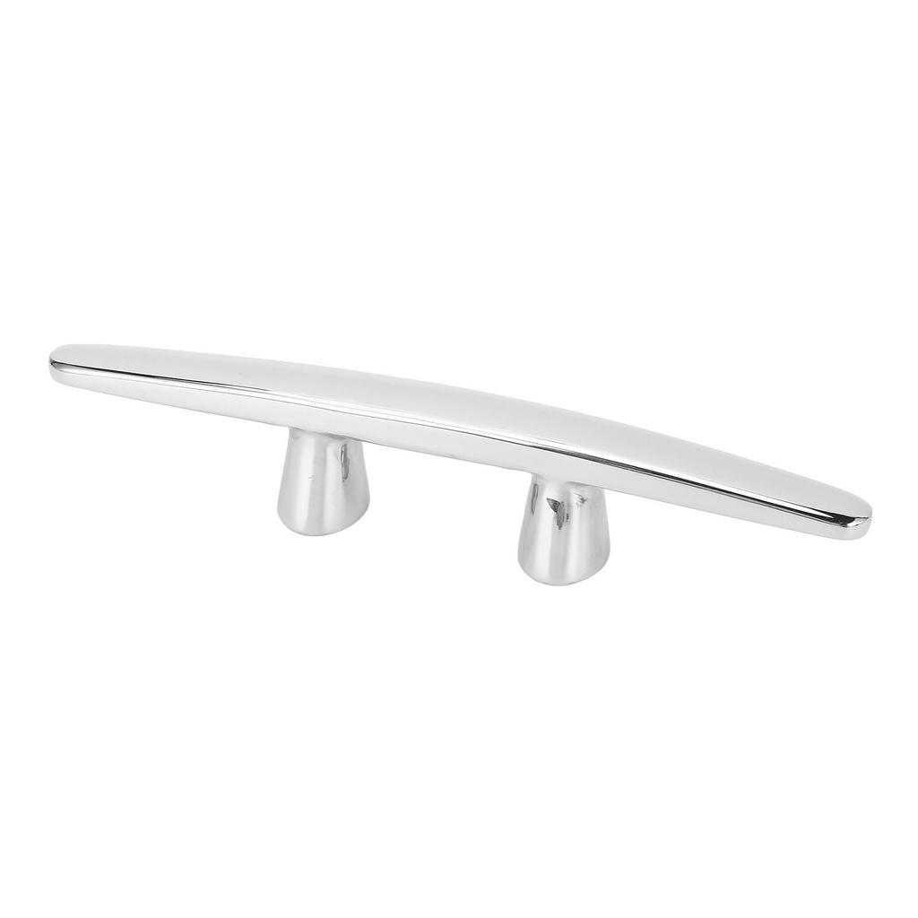 8in Boat Tie Down Cleat 316 Stainless Steel High Polished Dock Cleat 6mm Threaded for Yacht Ship Speed Boat