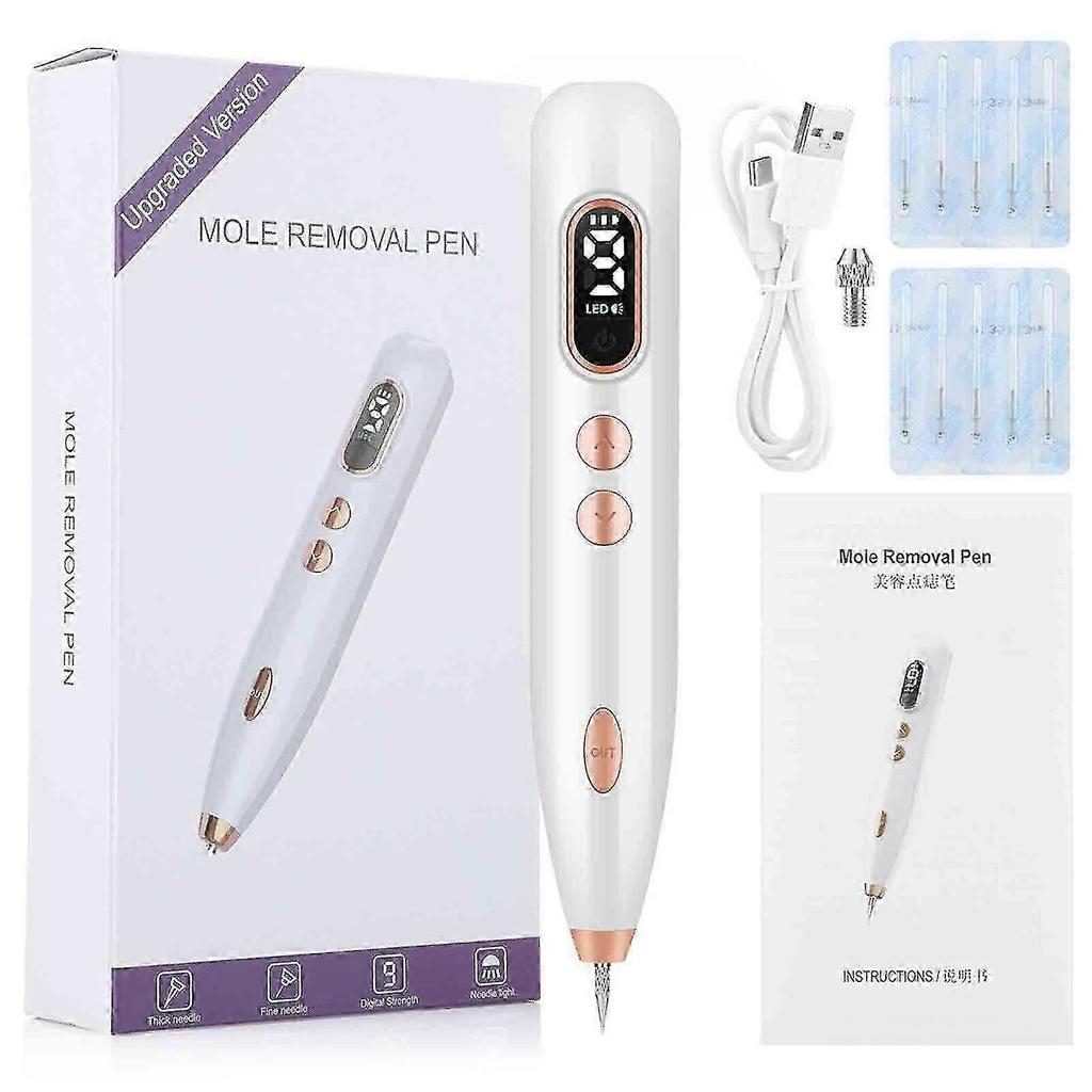 9-Speed USB Rechargeable Beauty Pen for Spot Removal & Skin Perfection - LED Nevus Removal Tool Js