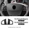 Real Dry Carbon Fiber Sticker For Renault Fluence Megane 3 RS Scenic 2009 2010 2011 2012 2013 2014 2015 Car Steering Wheel Trim