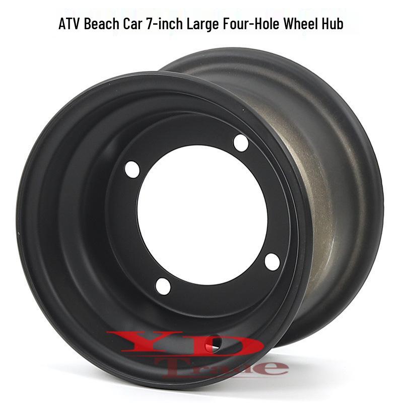 ATV Little Bull Beach Car Dinosaur 16x8-7 Inch Steel Wheel Rim with Four-Hole Hub